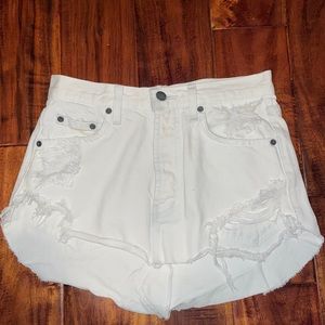 White jean skirt from Carmar